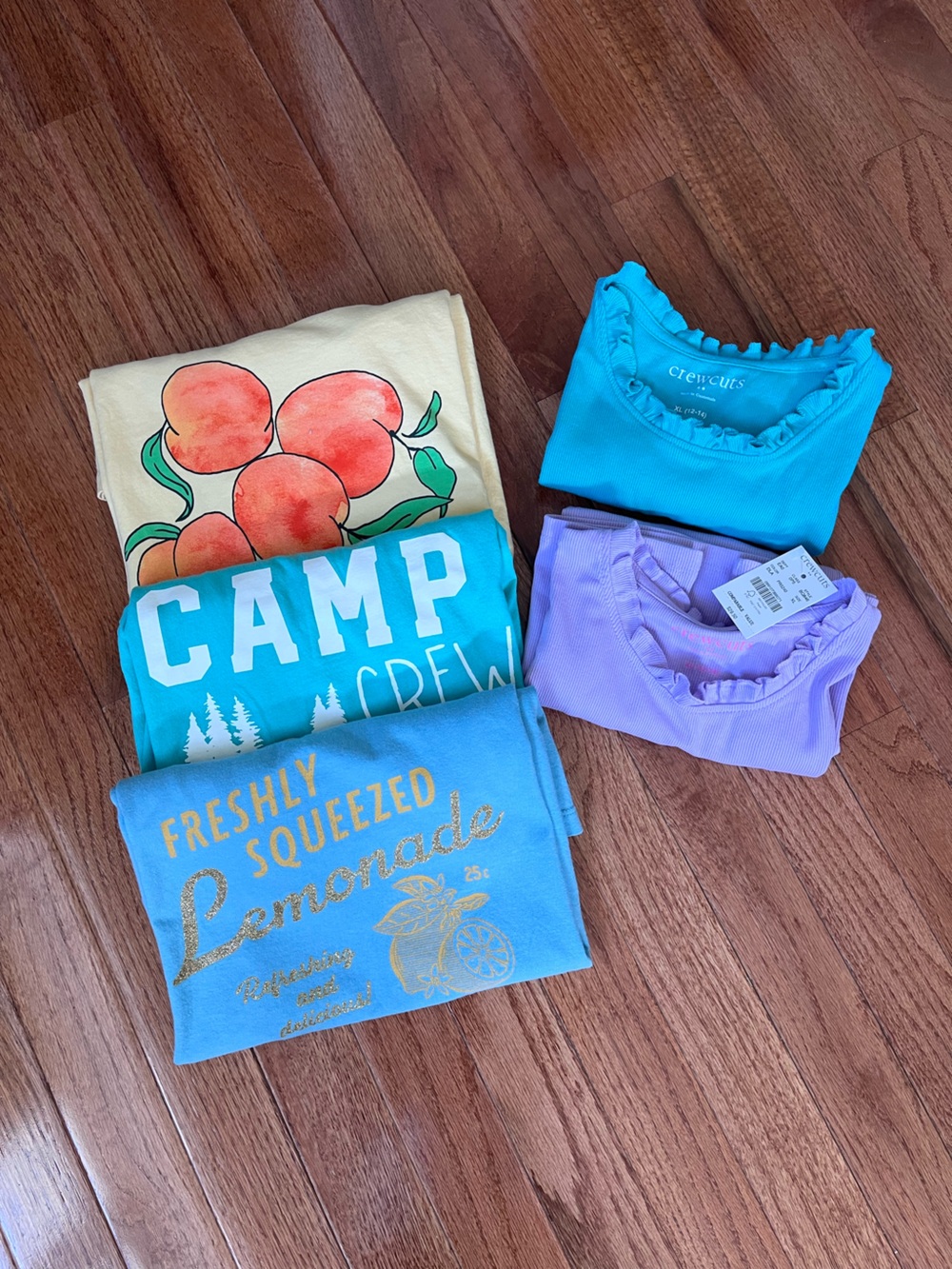 Bundle of 5 J. Crew Crewcuts summer tops size XL (12-14)